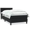 vidaXL Box Spring Lova su čiužiniu Juodas 100x220 cm aksomas