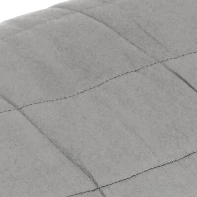 vidaXL Sunki antklodė, pilkos spalvos, 120x180cm, audinys, 5kg
