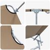 vidaXL Saulės gultas 2-asmuo 2 pcs Taupe 58 x 188 x 77 cm audinys