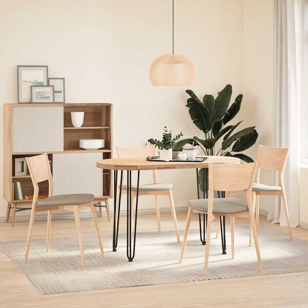 vidaXL segtukų formos kojelės konsoliniams staliukams, 4 vnt., juodos, 72 cm, masyvus plienas