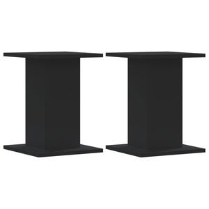 vidaXL Stovai augalams, 2vnt., juodi, 30x30x40cm, apdirbta mediena