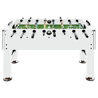 vidaXL Stalo futbolo stalas, baltas, 140x74,5x87,5cm, plienas, 60kg