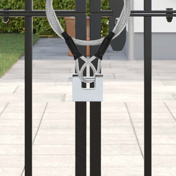 vidaXL Spyna 6 pcs Sidabro 5 x 1,9 x 4,5 cm Geležis