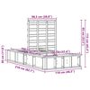 vidaXL Lovos rėmas Ruda 100 x 200 cm Kietos pu&scaron;ies mediena