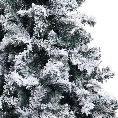 vidaXL Dirbtinė Kalėdų eglutė su sniegu, žalia, 120cm, PVC