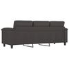 vidaXL Trivietė sofa, pilkos spalvos, 180cm, dirbtinė oda