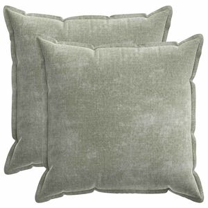 vidaXL Pagalvėlės užvalkalas 2 pcs HOUTEN Žalia 80 x 80 cm