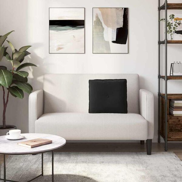 vidaXL Apsaugos Pagalvė Juoda 50 x 45 cm Kordūrinis audinys