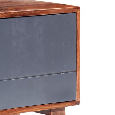 vidaXL TV spintelė, pilka, 140x30x45cm, rausvosios dalbergijos masyvas