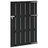 vidaXL Sodo vartai 100 x 150 cm WPC ir aliuminis Juoda