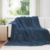 vidaXL Mesti antklodės 6 pcs Jūrinė mėlyna 270 x 240 cm Flysas