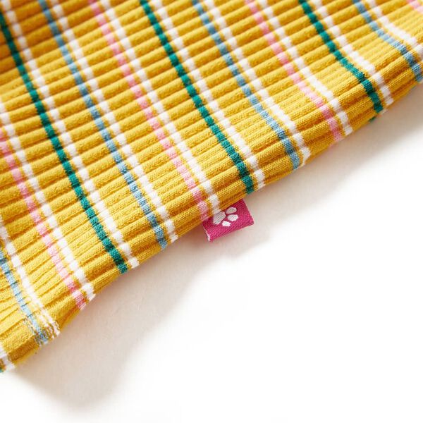 Vaiki&scaron;ki mar&scaron;kinėliai ilgomis rankovėmis, geltonai rudi, laisvu kaklu