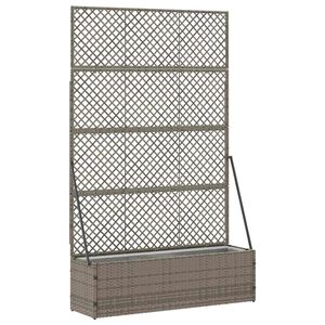 vidaXL Sodo trelių vazonas Pilka 105 x 30 x 170 cm Metalas
