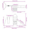 vidaXL Lauko žaidimų aik&scaron;telės komplektas, pu&scaron;ies medienos masyvas
