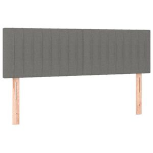 vidaXL Galvūgaliai, tamsiai pilki, 144x5x78/88 cm, audinys