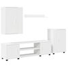 vidaXL TV spintelių komplektas 4 pcs Balta Apdirbta mediena