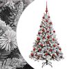 vidaXL Dirbtinė Kalėdų eglutė su burbulais 120 cm 150 LED &Scaron;ilta balta