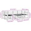 vidaXL Lauko sofos komplektas 7 pcs Natūrali Kietos akacijos mediena
