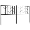 vidaXL Metalinis pakaitinis galvūgalis, juodos spalvos, 160cm