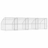 vidaXL &Scaron;unų narvas 4 vnt. Sidabrinė 8 x 2 x 2 m Galvanizuotas plienas