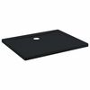 vidaXL Du&scaron;o padėklas su ta&scaron;kais 100 x 80 x 4 cm ABS Juoda