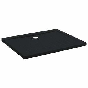 vidaXL Du&scaron;o padėklas su ta&scaron;kais 100 x 80 x 4 cm ABS Juoda
