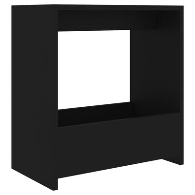 vidaXL Šoninis staliukas, juodos spalvos, 50x26x50cm, MDP