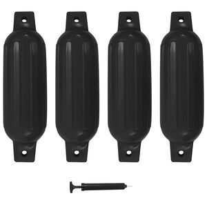 vidaXL Valties bortų apsaugos, 4vnt., juodos spalvos, 41x11,5cm, PVC