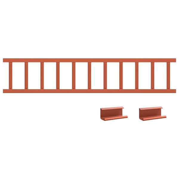 vidaXL Stogo sniego sargas Raudona 1200 x 2,5 x 20 cm Plienas