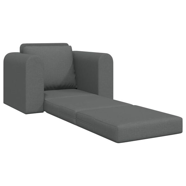 vidaXL Sofa lova Tamsiai pilka 98 x 71 x 83 cm audinys