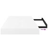 vidaXL Pakabinamos sieninės lentynos, 4vnt., baltos, 50x23x3,8cm, MDF