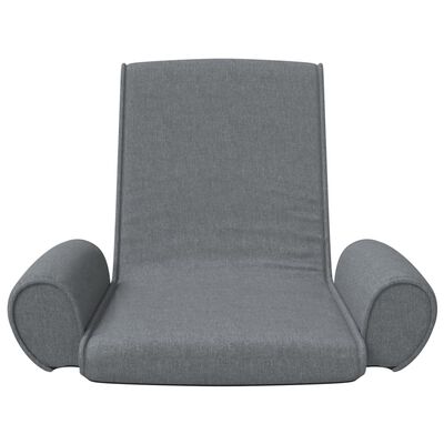 vidaXL Sulankstomas čiužinukas-kėdė, šviesiai pilkos spalvos, audinys