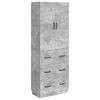 vidaXL Spintelė 2 pcs Betono pilka 66 x 34,5 x 87 cm Apdirbta mediena