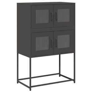vidaXL Highboard Black 68x39x107 cm Plienas