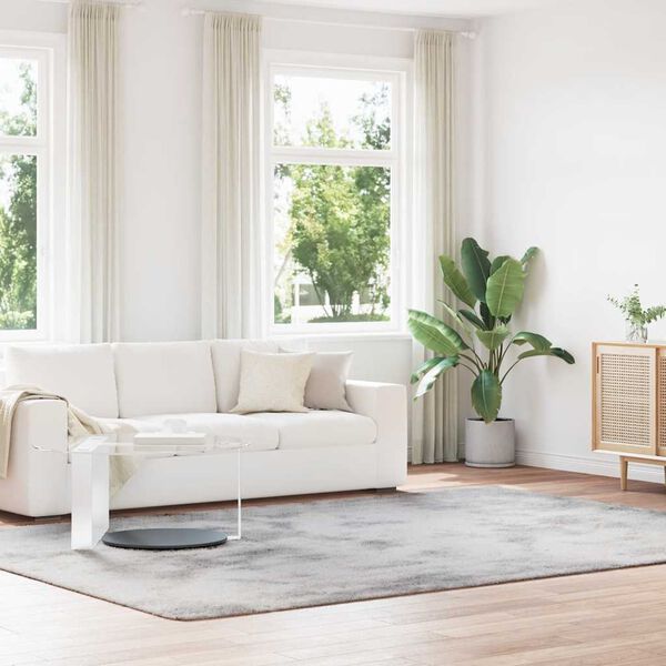 vidaXL Shaggy tipo kilimas, NAVARRA, 240x340 cm, sidabrinė pilka