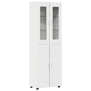 vidaXL Auk&scaron;tas spintelė FLORIN 60 x 35 x 182 cm Balta Apdirbta mediena