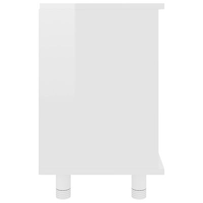 vidaXL Vonios kambario spintelė, balta, 60x32x53,5cm, MDP, blizgi