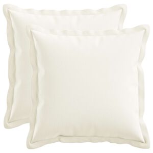 vidaXL Pagalvėlės užvalkalas 2 pcs HOUTEN Balta 30 x 30 cm