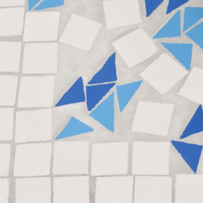 vidaXL Skėčio stovas, mėlynos ir baltos spalvos, kvadratinis, 12kg