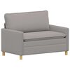 vidaXL Sofa &Scaron;viesiai pilka 126 x 81 x 87,5 cm Audinys