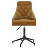 vidaXL Pasukama valgomojo kėdė, rudos spalvos, aksomas (337005)