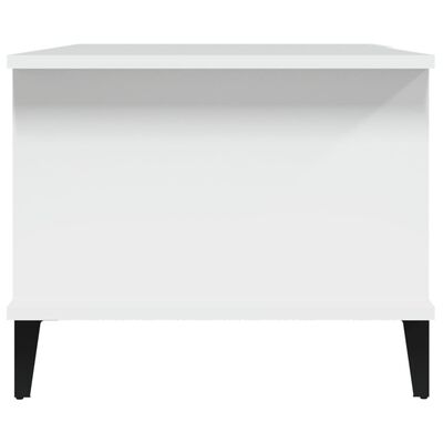 vidaXL Kavos staliukas, baltos spalvos, 90x50x40cm, apdirbta mediena