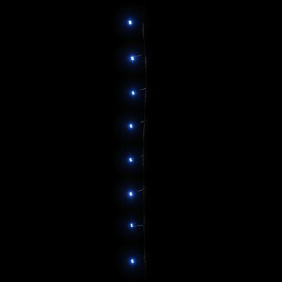 vidaXL Girlianda su 400 mėlynų LED lempučių, 40m, 8 švietimo režimai