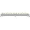 vidaXL Lovos rėmas be čiužinio &Scaron;viesiai pilkas 160x220 cm aksomas