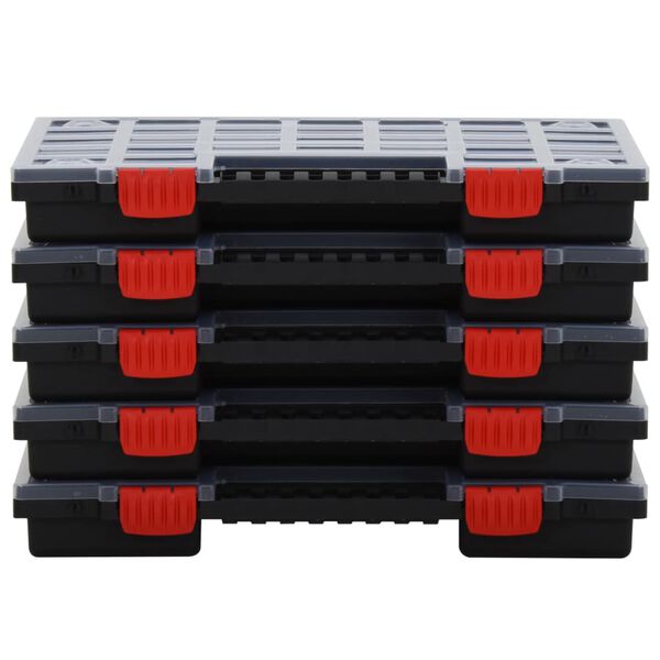 vidaXL Asortimentinės dėžutės, 10vnt., 40x30x5cm, polipropilenas