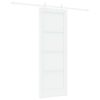 vidaXL Slankios durys 73,5 x 198,5 cm Apdirbta mediena Balta