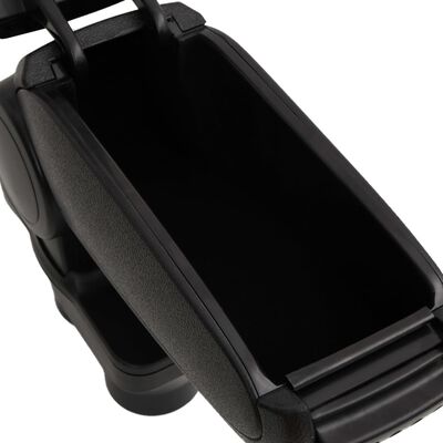 vidaXL Automobilio porankis, juodos spalvos, 12x36x(31–46)cm, ABS