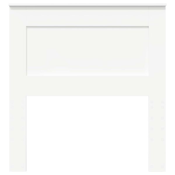 vidaXL Galvūgalis su galvūgalio Balta 75 cm Apdirbta mediena