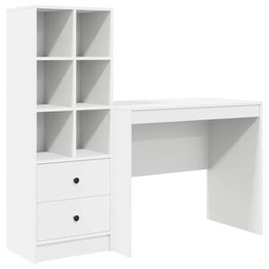 vidaXL Stalas Balta 135,5 x 50 x 127 cm 2 vnt.