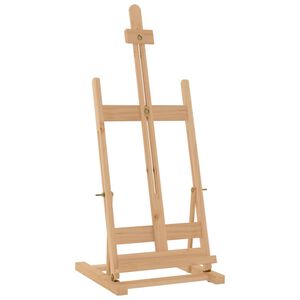 vidaXL Stalinis molbertas, 29,5x33x80cm, pu&scaron;ies medienos masyvas